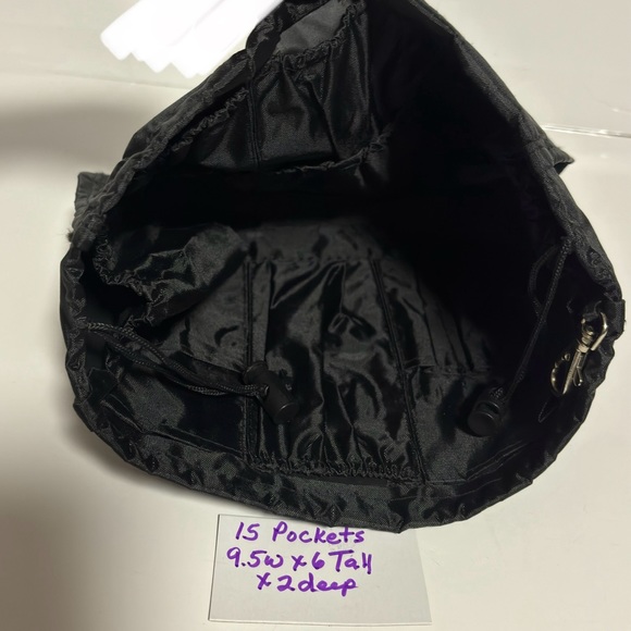 Organizer Bag Inserts Black 9.5X6X2 Change handbags purses easily just drop in - Picture 2 of 5